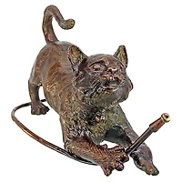 Design Toscano Bronze Raining Cats Piped Garden Statue