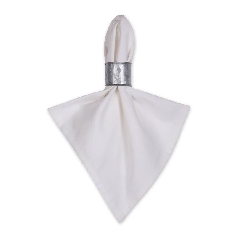 DII® Galvanized Band Napkin Rings, 6ct.
