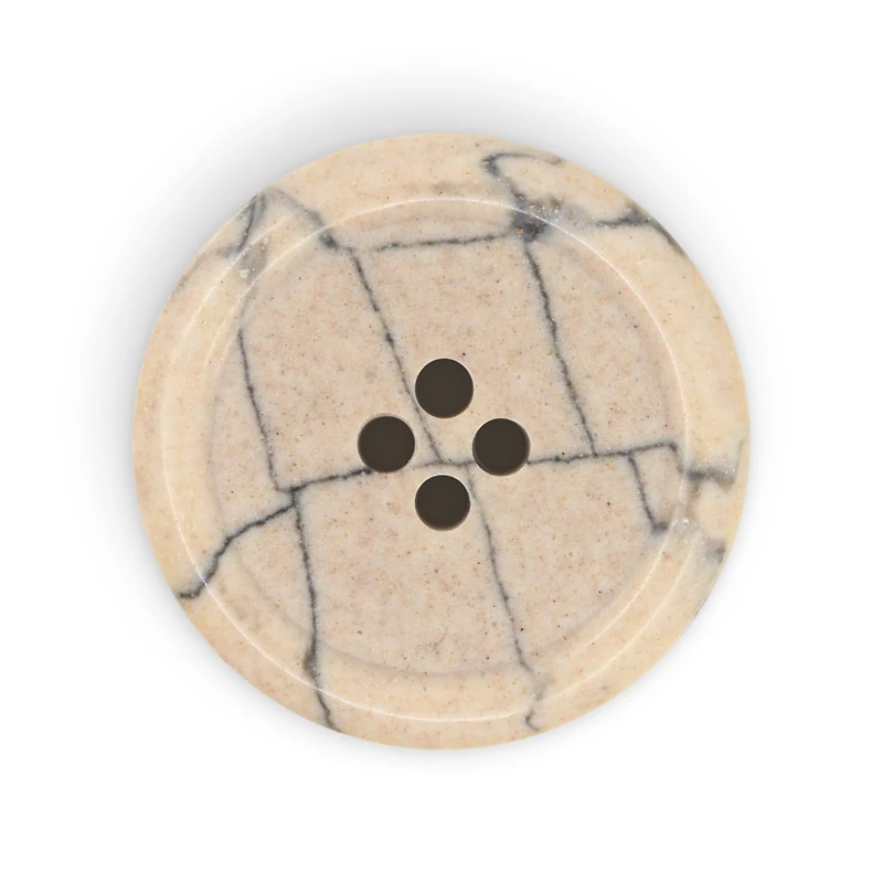 Dritz® 28mm Beige-Camel Recycled Polyester Round Button, 3ct.
