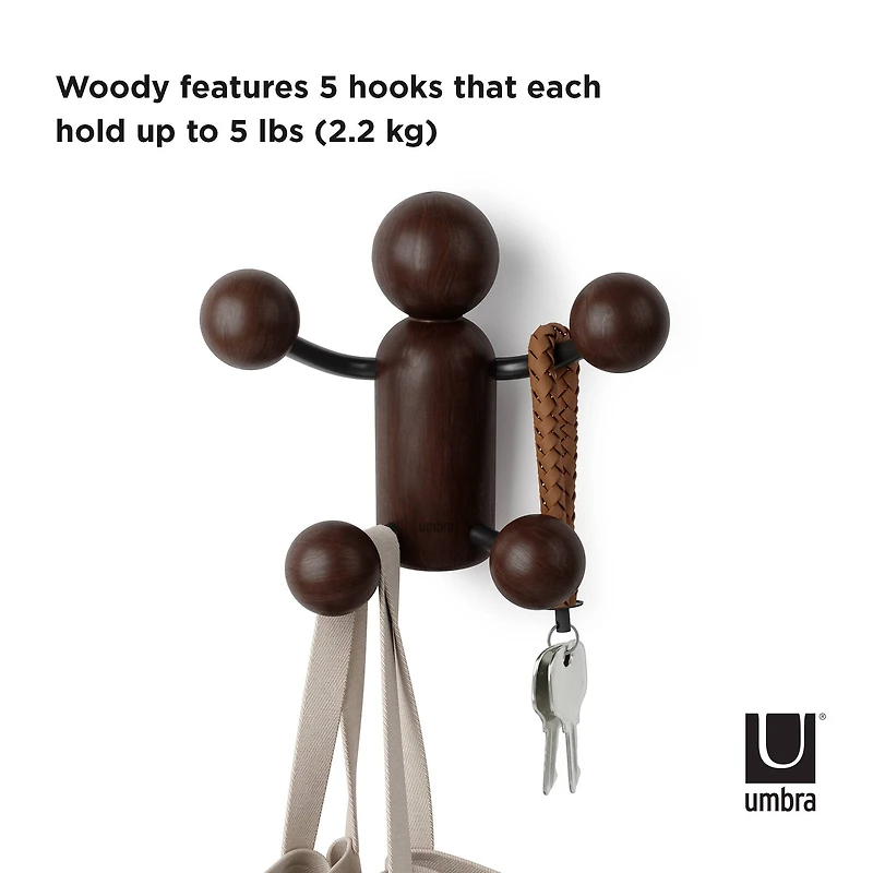 Umbra Dark Brown Woody Wall Hook