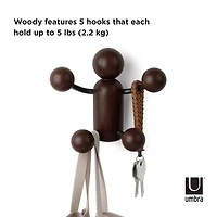 Umbra Dark Brown Woody Wall Hook