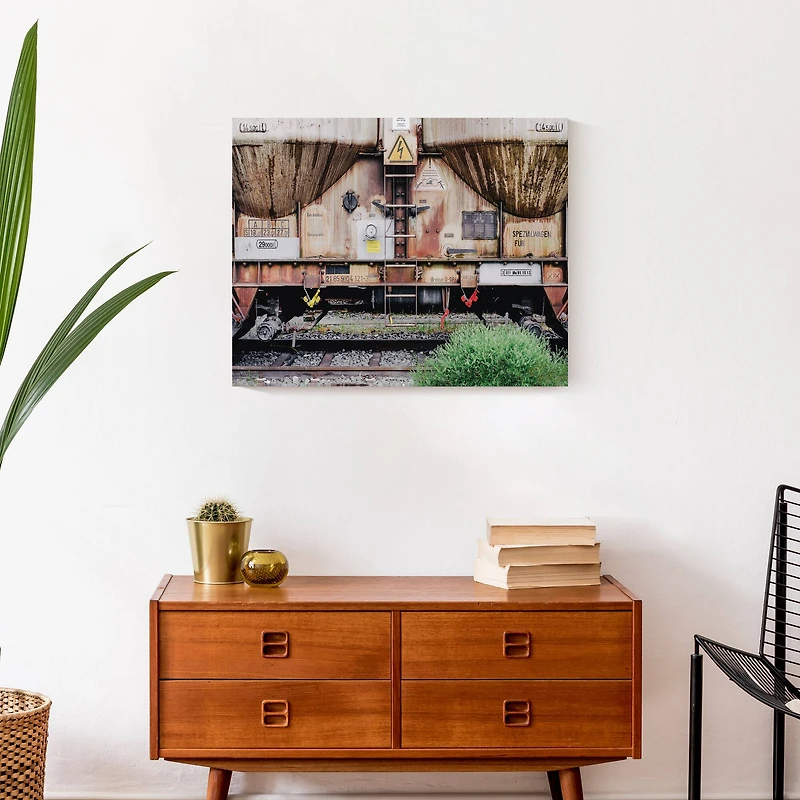 Rustic Train 20" x 16" Canvas Wall Art