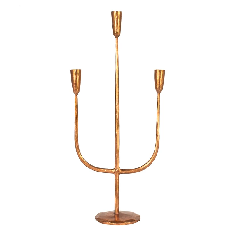 Hello Honey® 21.5" Copper Metal Candelabra