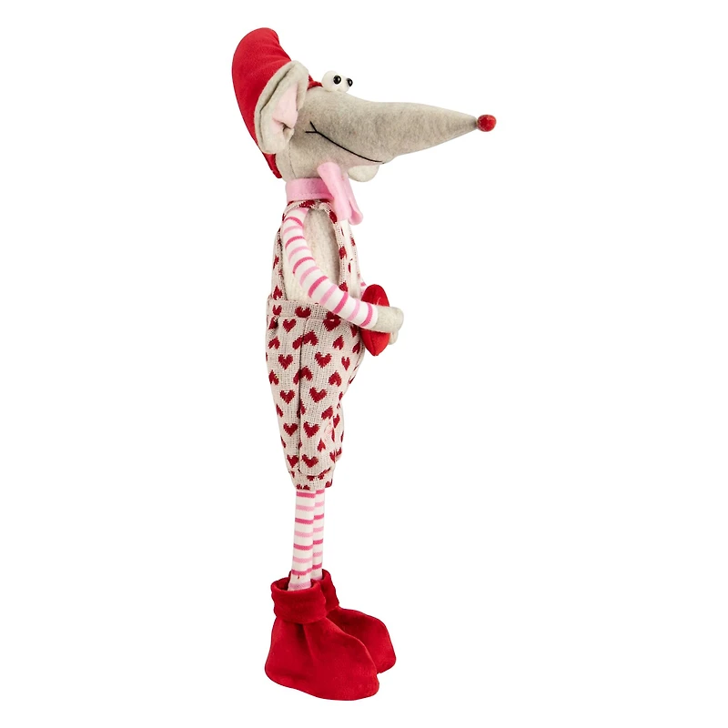 21" Standing Plush Boy Mouse Valentine's Day Figure