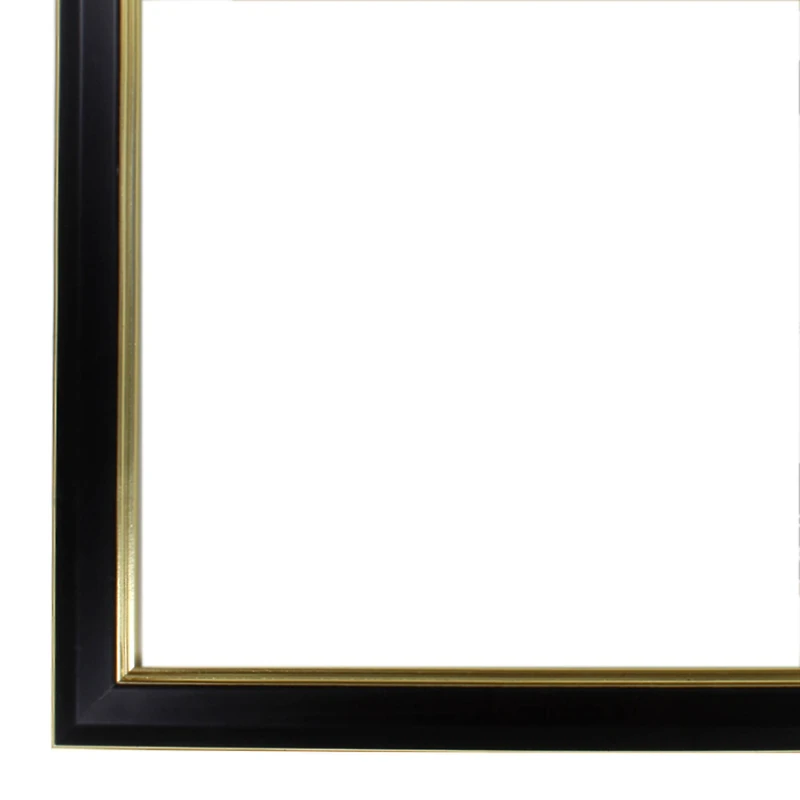 8.5" x 11" Black & Gold Document Frame with Double Mat by Studio Décor®
