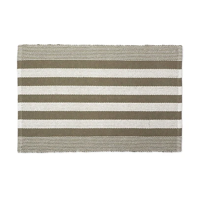 DII® Artichoke Cabana Stripe Recycled Yarn Rug, 2ft. x 3ft.
