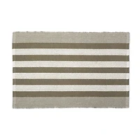 DII® Artichoke Cabana Stripe Recycled Yarn Rug, 2ft. x 3ft.