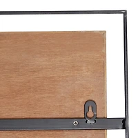 Set of 2 Brown Metal Farmhouse Wall Decor 32", 12"