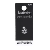 Sterling Silver Star of David Icon Charm by Bead Landing™