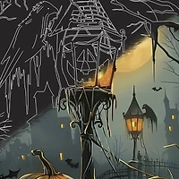 Brea Reese™ 9" x 12" Haunted House Scratch Art Paper Pad