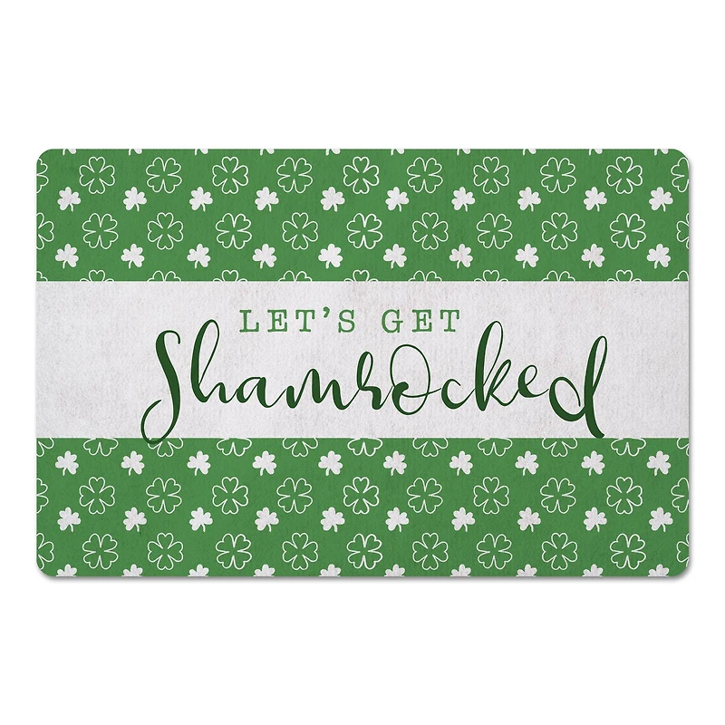Lets Get Shamrocked 27" x 18" Floor Mat