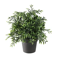 10" Artificial Decorative Grass with Brown Pot