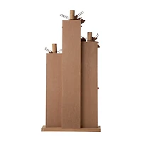 Glitzhome® 30" Fall Lighted Pumpkin & Wreath Décor