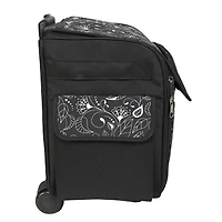 Everything Mary Black & White Floral Rolling Sewing Machine Tote