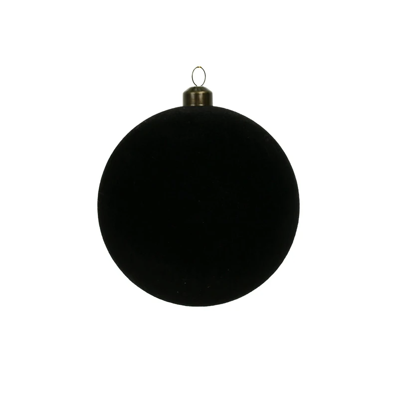 4 Pack 3.8" Flocked Shatterproof Ball Ornaments by Ashland
