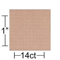Essentials by Leisure Arts Taupe 14 Count Aida Cloth, 30" x 36"