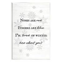 Stupell Industries Tired Of Winter Funny Poem Wall Plaque Art