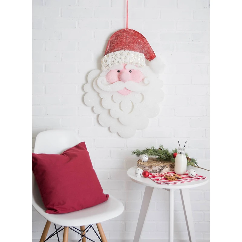 DII® Hanging Foam Santa with Red Hat
