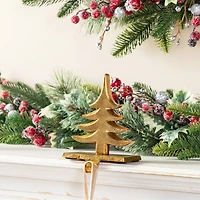 Glitzhome® Christmas Resin Tree and Reindeer Stocking Holder Set