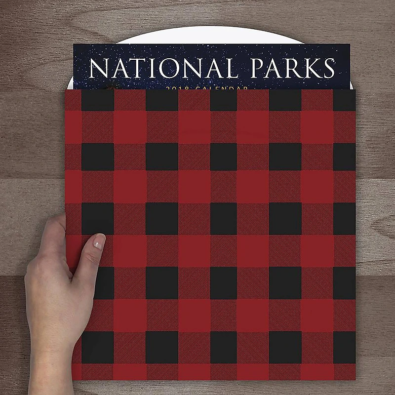 TF Publishing Buffalo Plaid Calendar Wrap, 12" x 12"