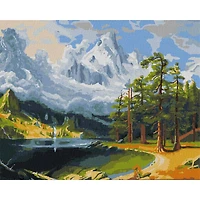 Ideyka Winter Breathing Painting by Numbers Kit