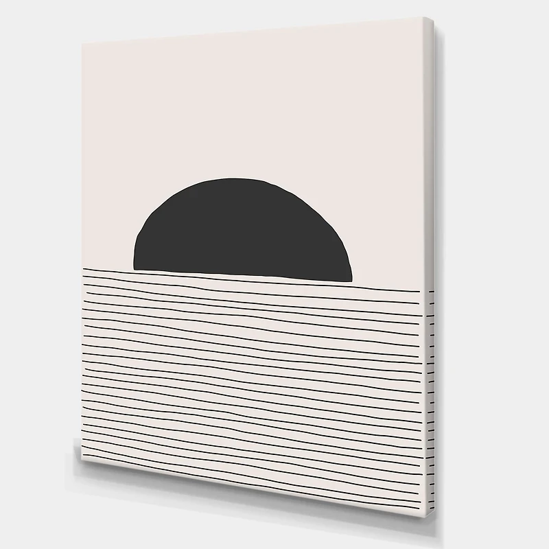 Designart - Minimal Geometric Lines And Circle V