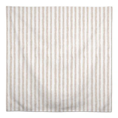 58" Neutral Easy Stripes Tablecloth