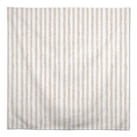 58" Neutral Easy Stripes Tablecloth