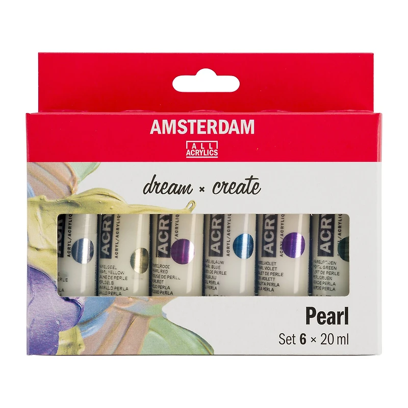 Amsterdam Standard Series 6 Color Pearl Acrylic Paint Set