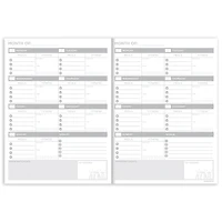Golden Design Food & Fitness Weekly Healthy Living Planner
