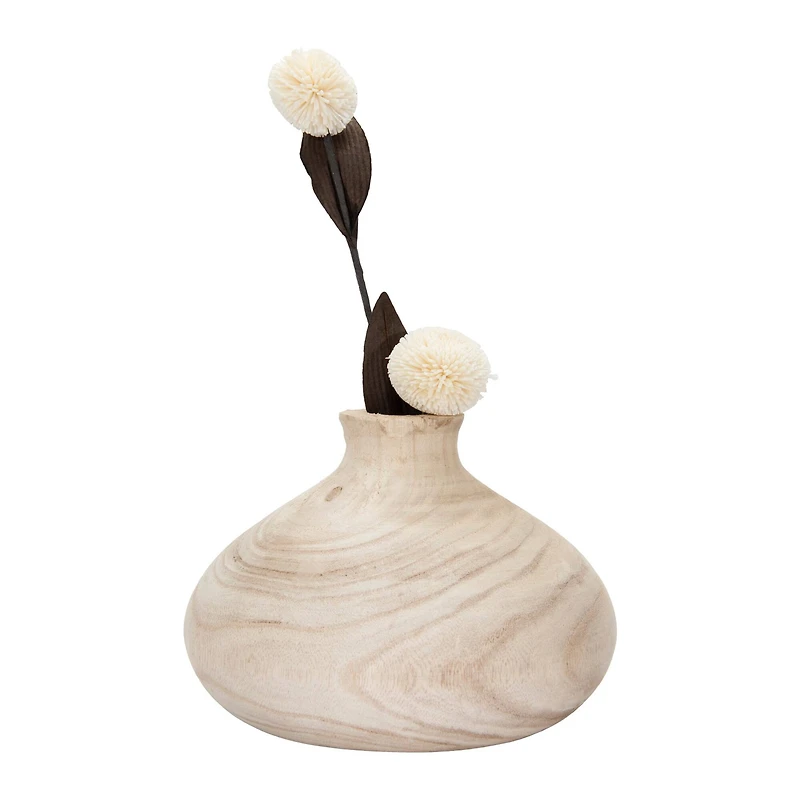 Hello Honey® 5.5" Paulownia Wood Vase