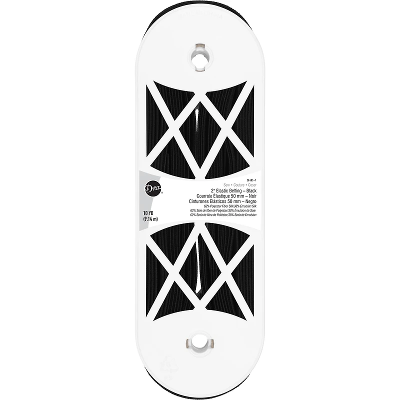 Dritz® 2" x 10yd. Black Elastic Belting for Straps & Handles