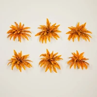 19in. Autumn Artificial Fall Boston Fern - Set of 6