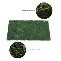Green Artificial Boxwood Mat