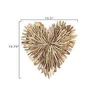 Hello Honey® Driftwood Heart Shaped Wall Décor