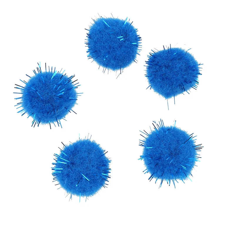 3/4" Sparkle Pom Poms