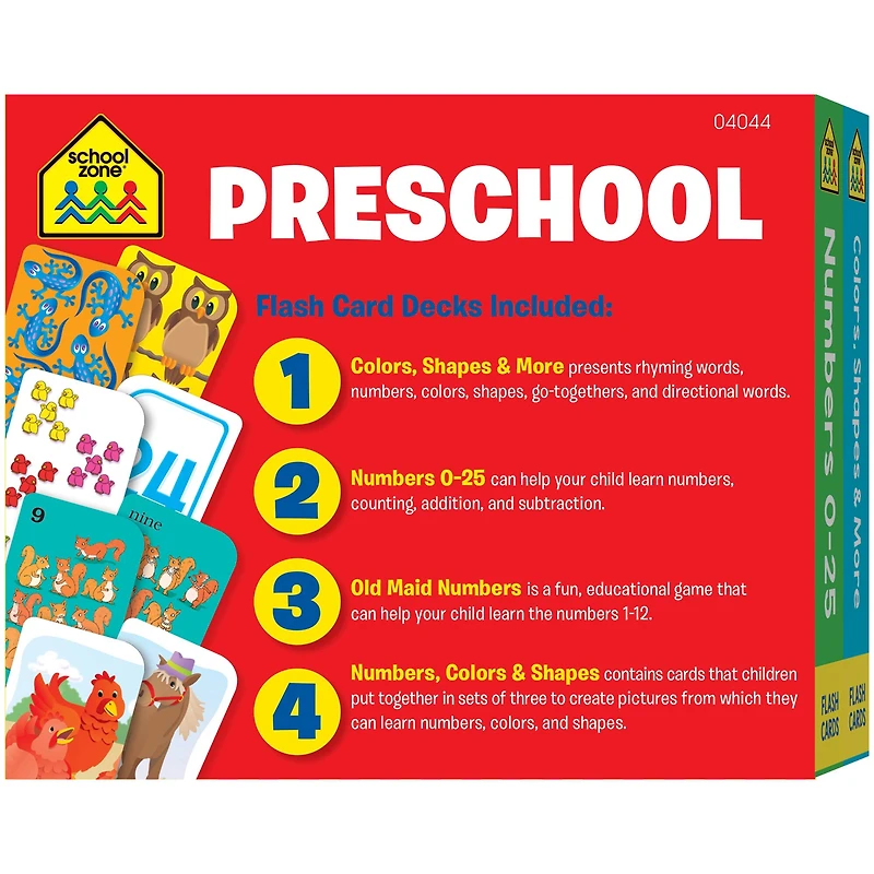 School Zone® 4-Pack Preschool Flash Cards