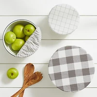 DII® Assorted Gray Farmhouse Woven Dish Cover Set