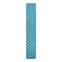 Simple Snowflake Blue 16x90 Poly Twill Table Runner