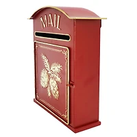 12.5" Decorative Metal Pine & Pinecone Mailbox by Ashland®