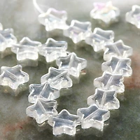 Clear Glass Star Beads by Bead Landing™, 12mm