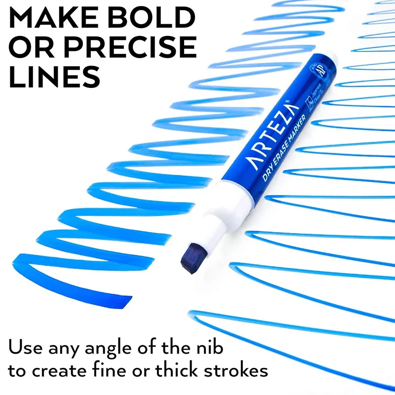 Arteza® Blue Chisel Tip Dry Erase Markers