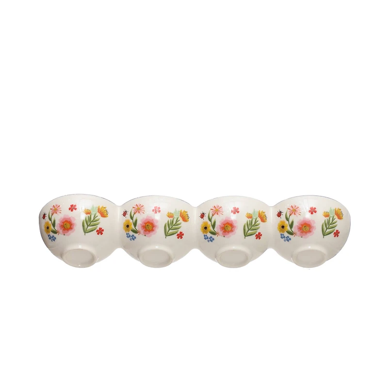 Floral Ceramic Dip Bowl by Ashland®