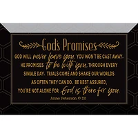 God's Promises Glass Plaque with Easel