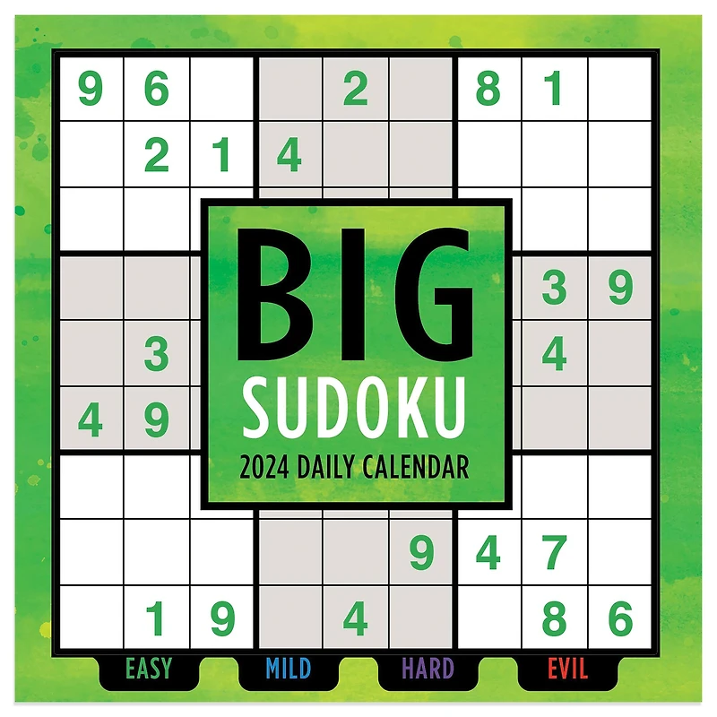 TF Publishing 2024 Sudoku Puzzles Daily Desktop Calendar