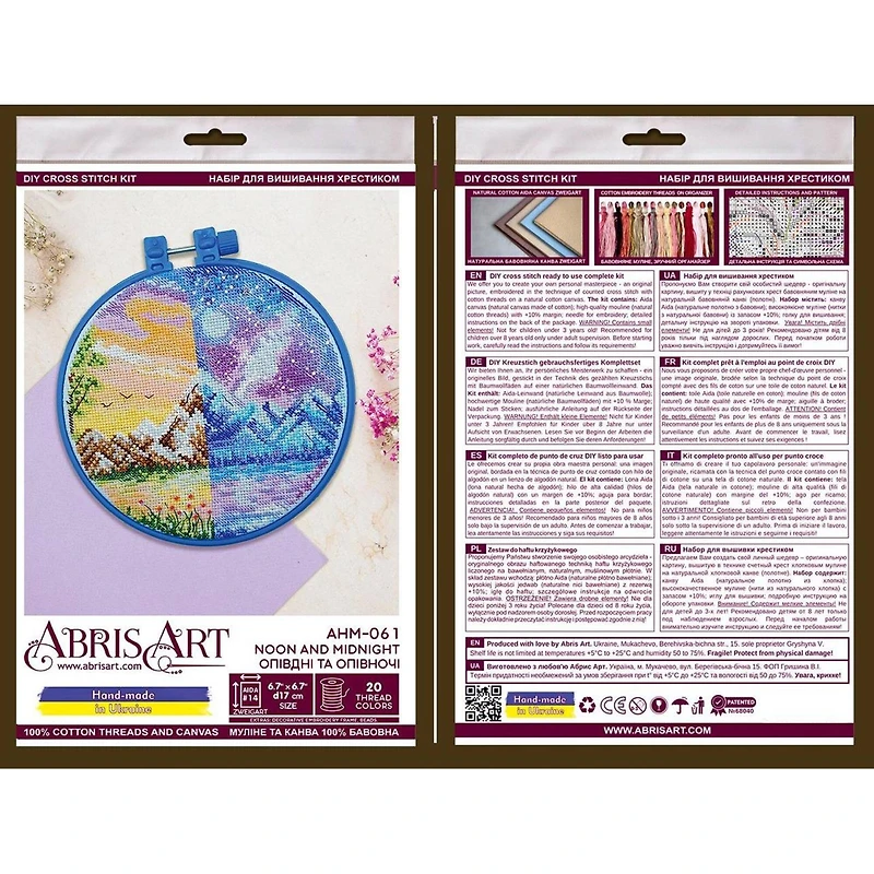 Abris Art Noon and Midnight Cross Stitch Kit