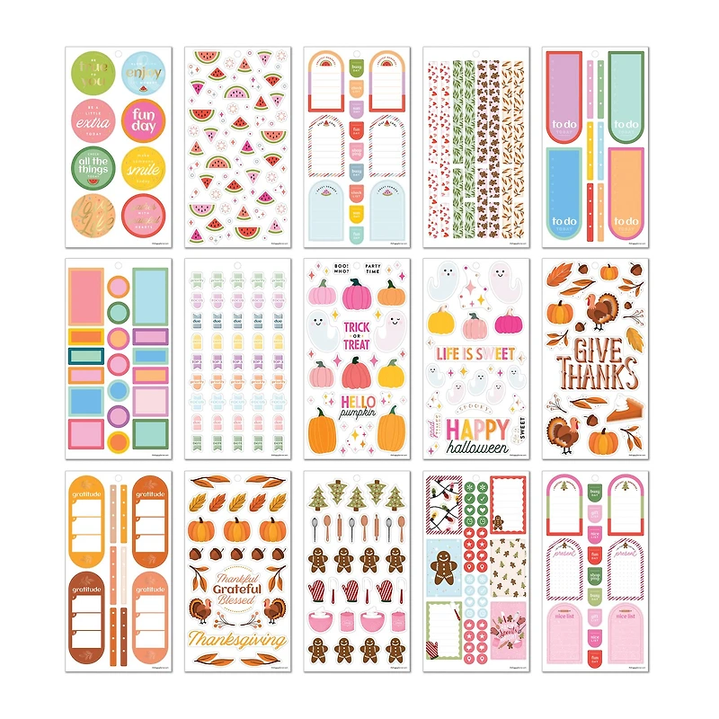 The Classic Happy Planner® Seasons of Joy Sticker Book