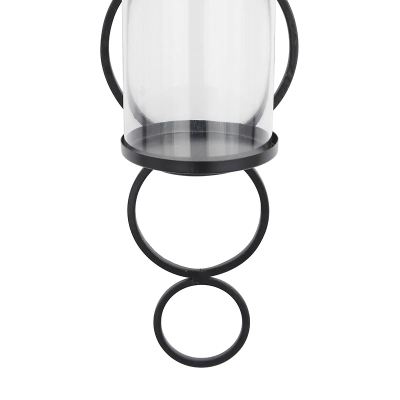 25" Black Modern Wall Sconce
