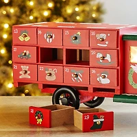 Glitzhome® 14.5" Christmas Truck Countdown Décor