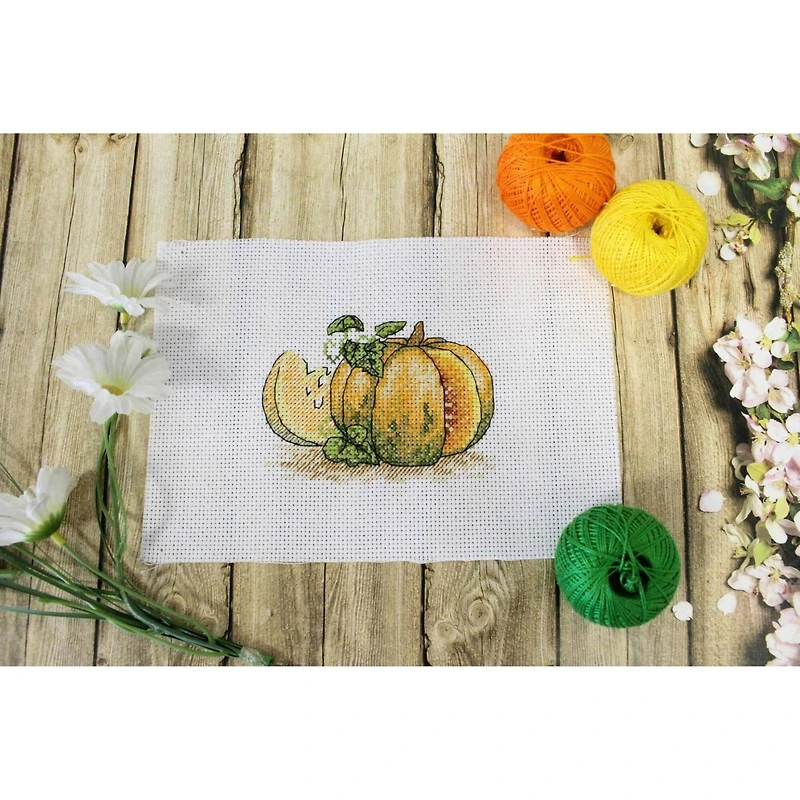 MP Studia Pumpkin Cross Stitch Kit